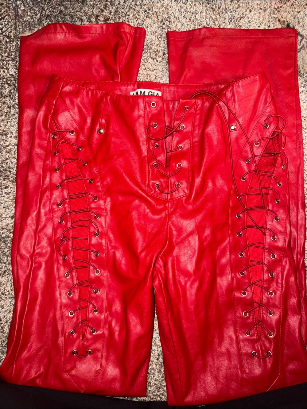 I.AM.GIA Xenia red leather pants